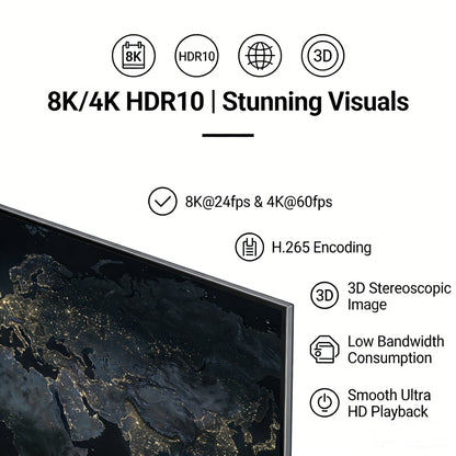 Ufree Tv box Easy Set up smart Streaming Box for tv  8K/4k HDR-Android 14.0