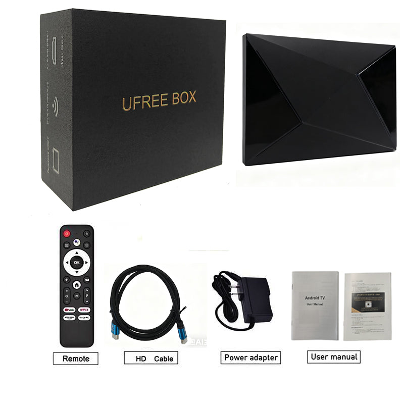 Ufree box R69 plus smart Streaming Box for tv  8K/4k HDR-Android 14.0