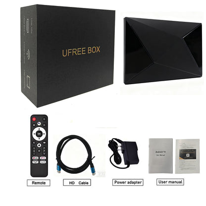 Ufree box R69 plus smart Streaming Box for tv  8K/4k HDR-Android 14.0